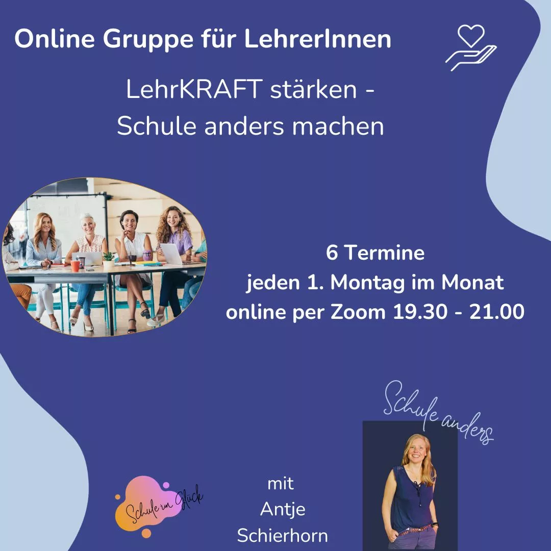 Antje Schierhorn: Online LehrInnen Gruppe - LehrKRAFT stärken